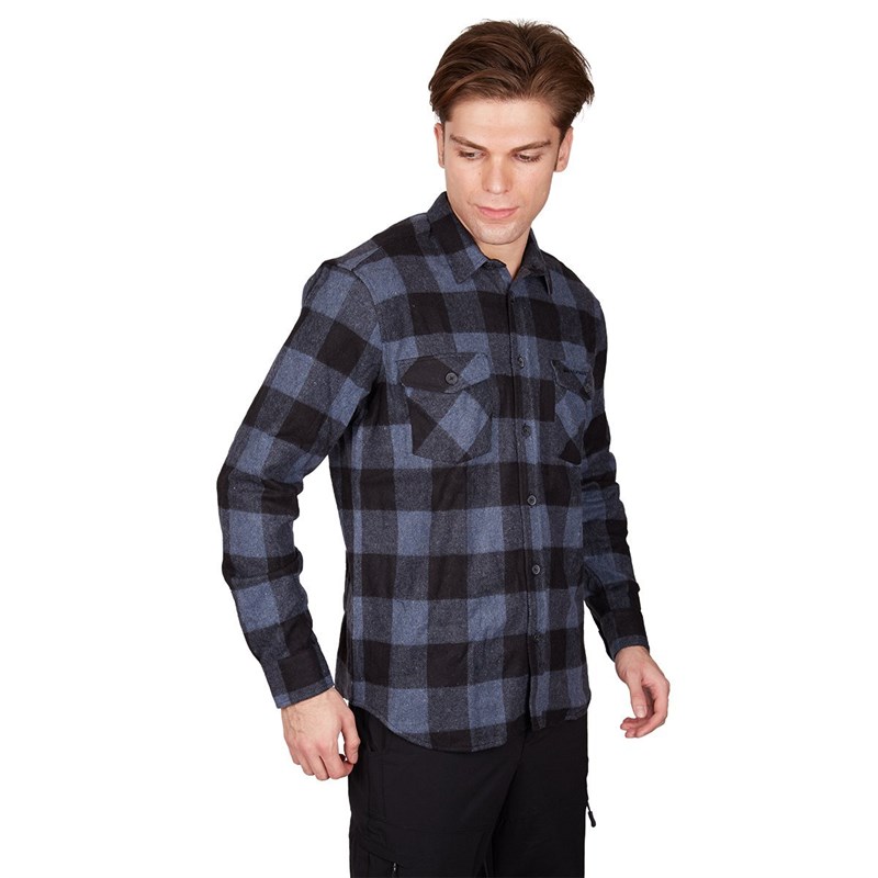 Alpinist Felder Erkek Ekose Outdoor Gömlek mavi