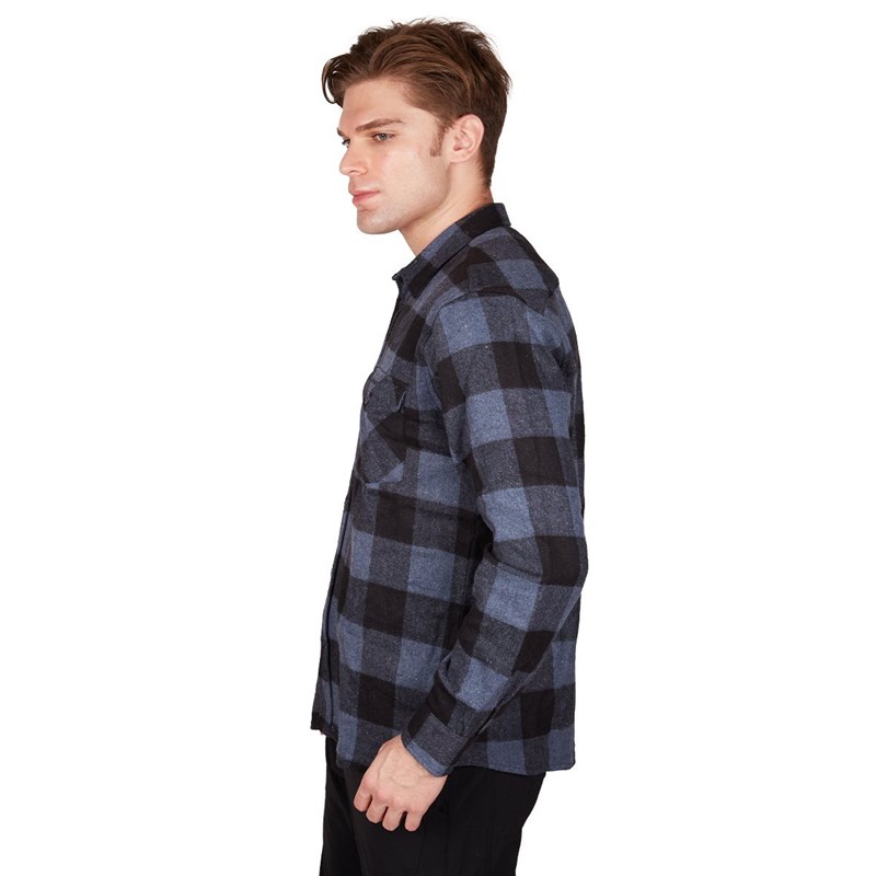 Alpinist Felder Erkek Ekose Outdoor Gömlek mavi