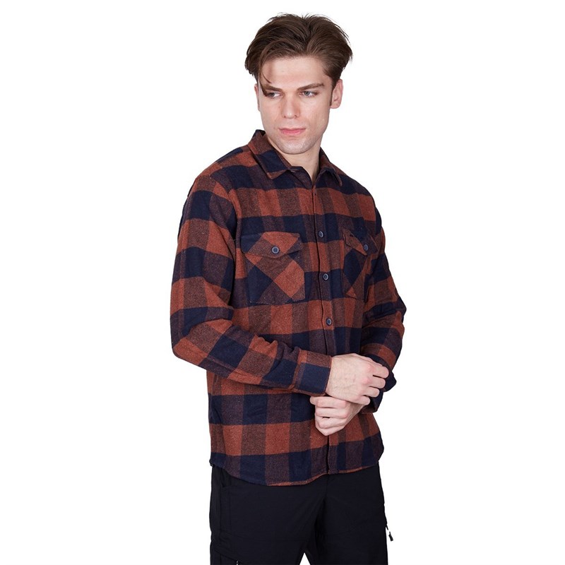 Alpinist Felder Erkek Ekose Outdoor Gömlek Tarçın