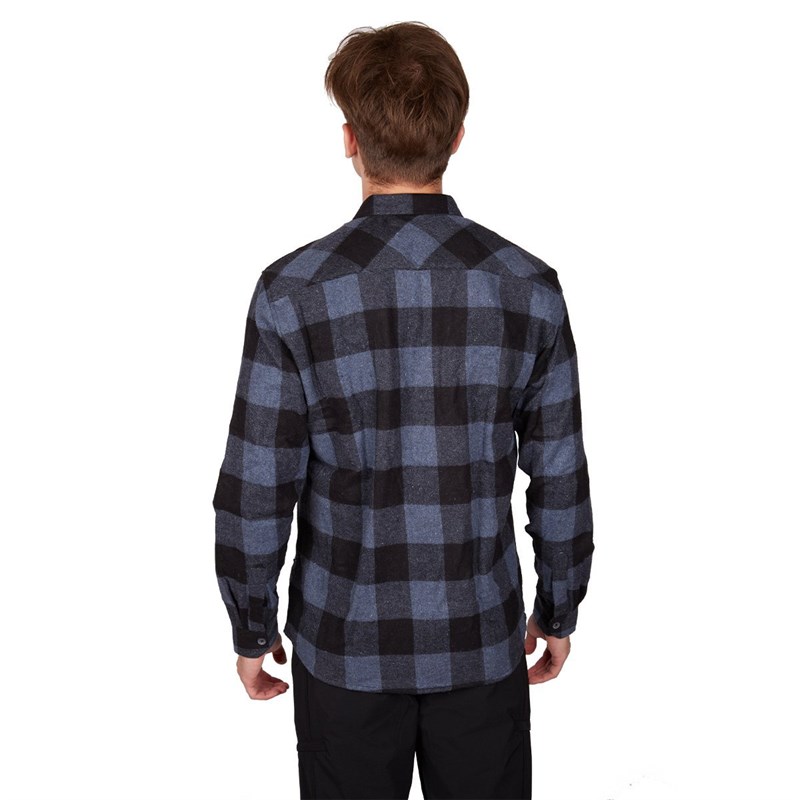 Alpinist Felder Erkek Ekose Outdoor Gömlek mavi