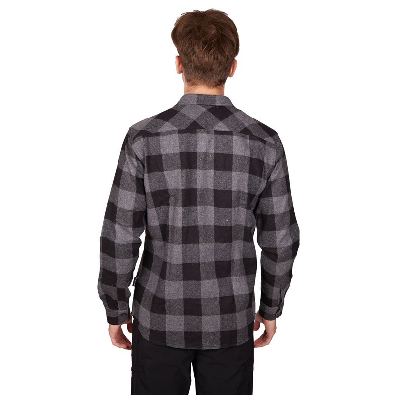 Alpinist Felder Erkek Ekose Outdoor Gömlek Antrasit