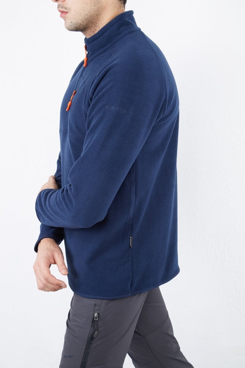 Alpinist Gamma Yarım Fermuarlı Erkek Polar Indigo