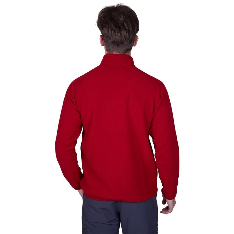 Alpinist Gamma Yarım Fermuarlı Erkek Polar BORDO