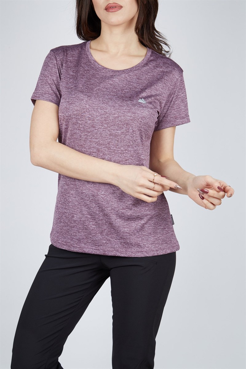 Alpinist Lumi Kadın T-Shirt Eflatun