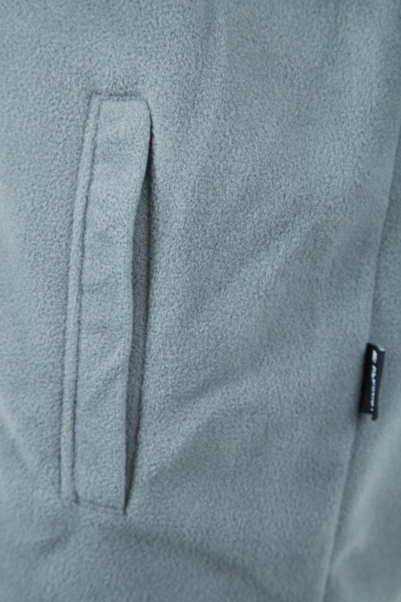 Alpinist Motus Tam Fermuarlı Polar Gri Melanj