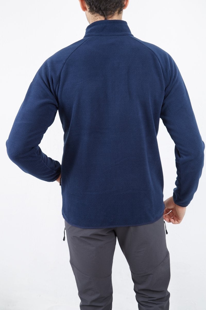 Alpinist Motus Tam Fermuarlı Polar Indigo