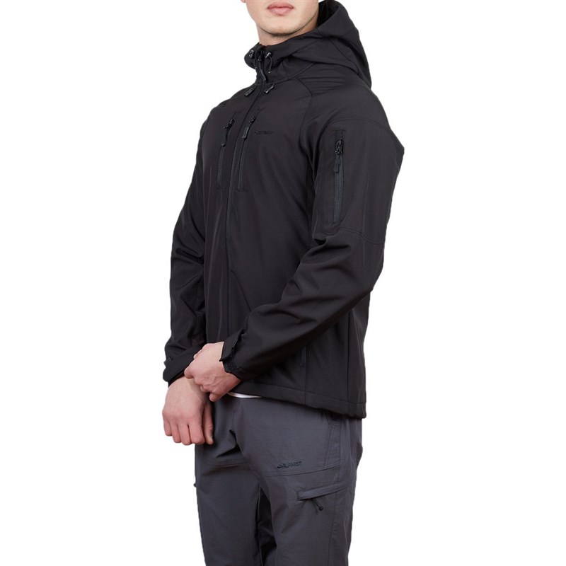 Alpinist Peak Softshell Erkek Outdoor Mont Siyah