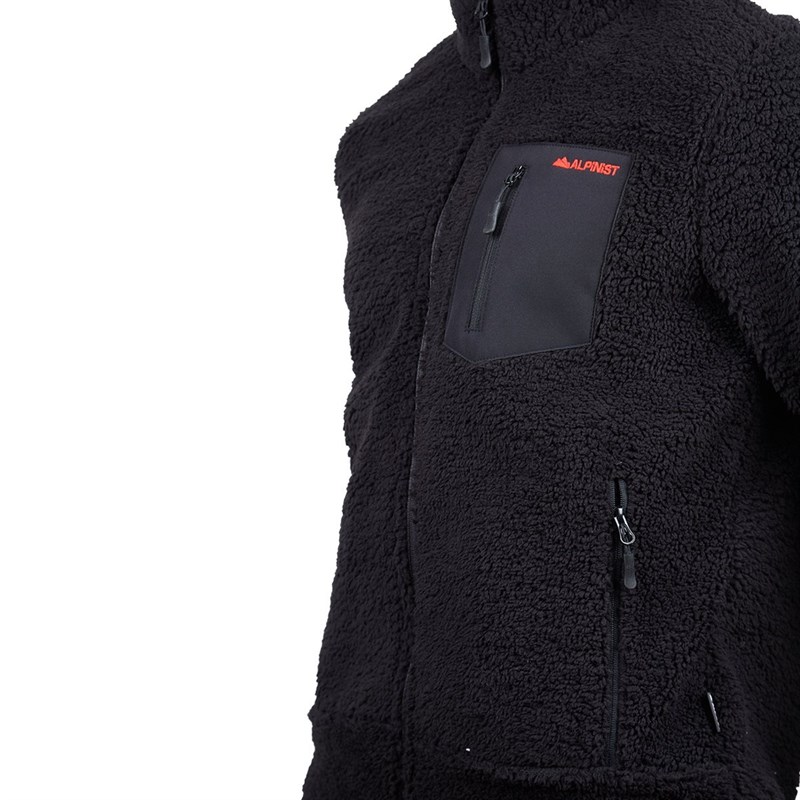 Alpinist Plus Teddy Erkek Polar Mont Siyah