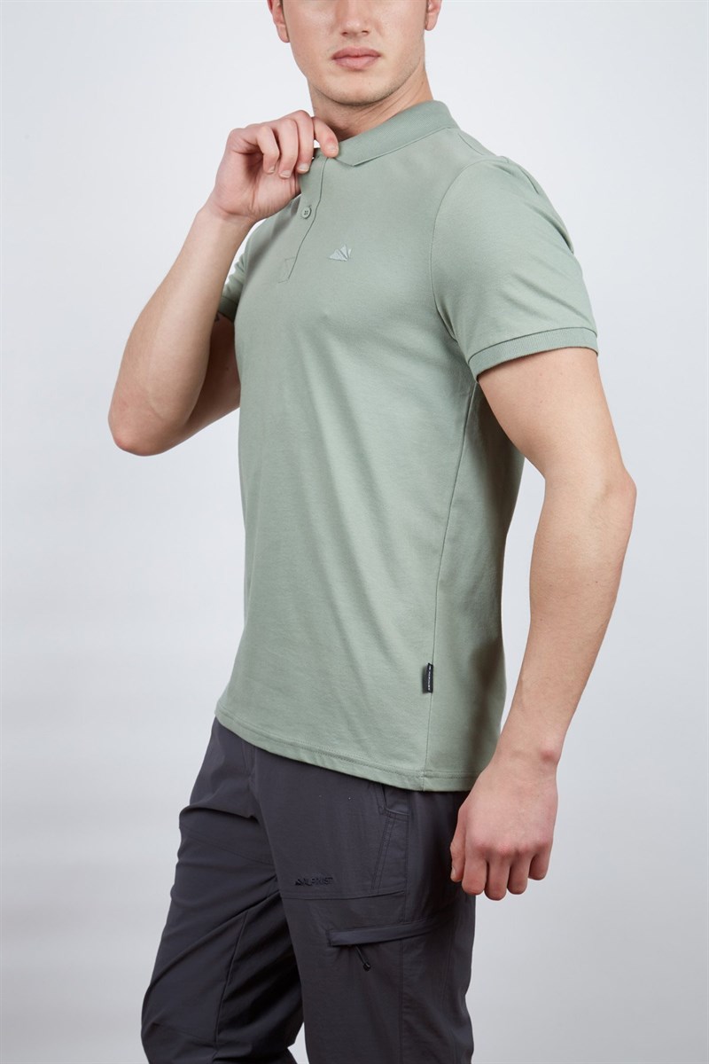 Alpinist Stratus Erkek Polo T-Shirt Elma Yeşili