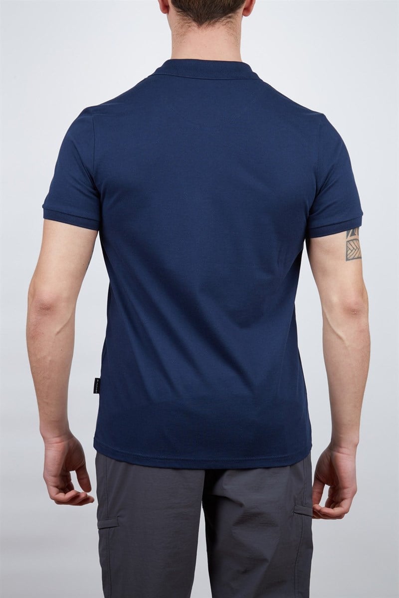 Alpinist Stratus Erkek Polo T-Shirt Indigo