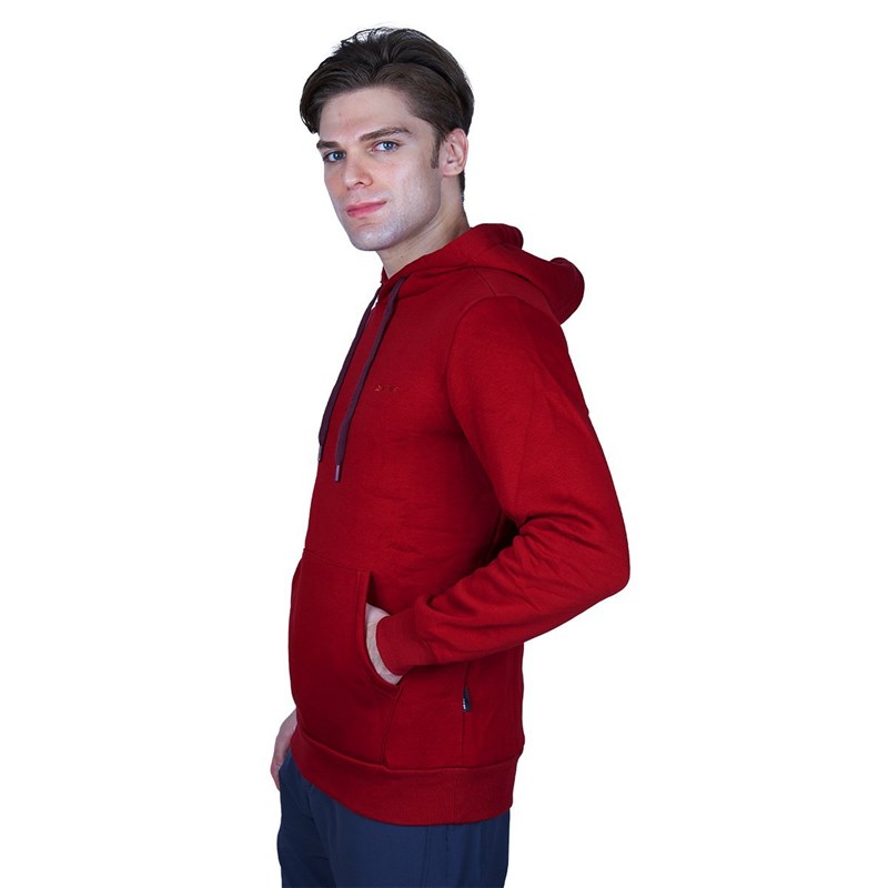 Alpinist Stream Erkek Kapşonlu Sweat BORDO