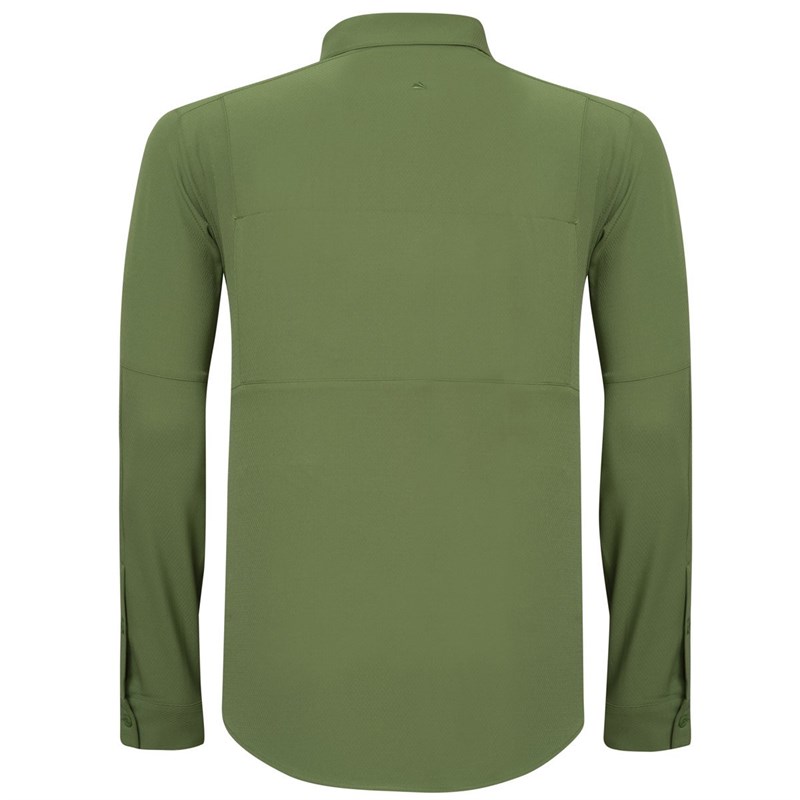 Alpinist Tegus Uzun Kollu Erkek Gömlek AÇIK YEŞİL
