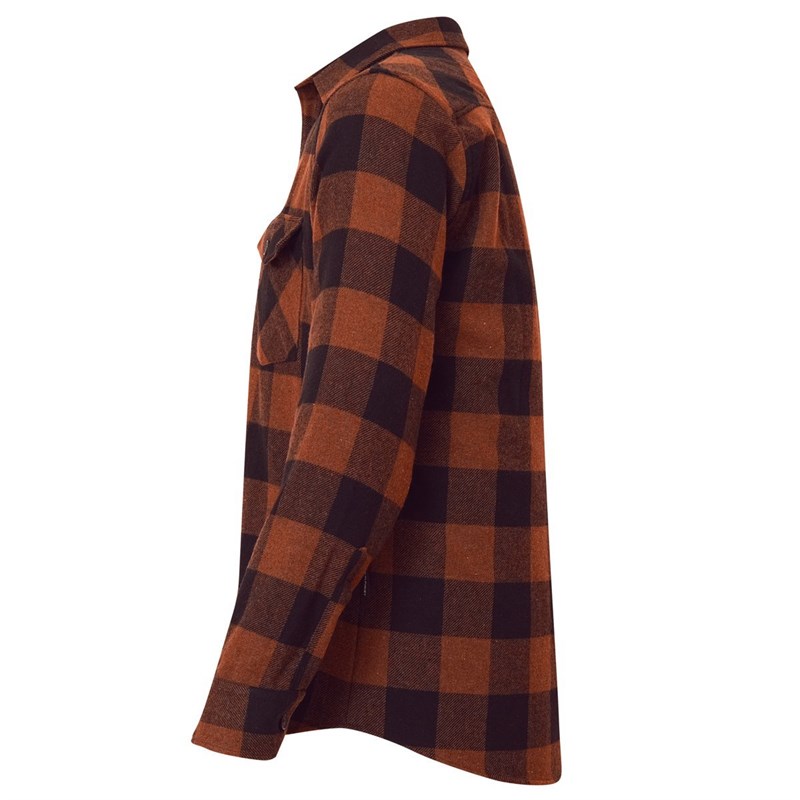 Alpinist Vejan Erkek Ekose Outdoor Gömlek Tarçın