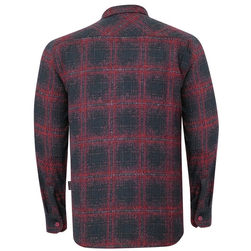 Alpinist Vejan Erkek Ekose Outdoor Gömlek Lacivert-Kırmızı