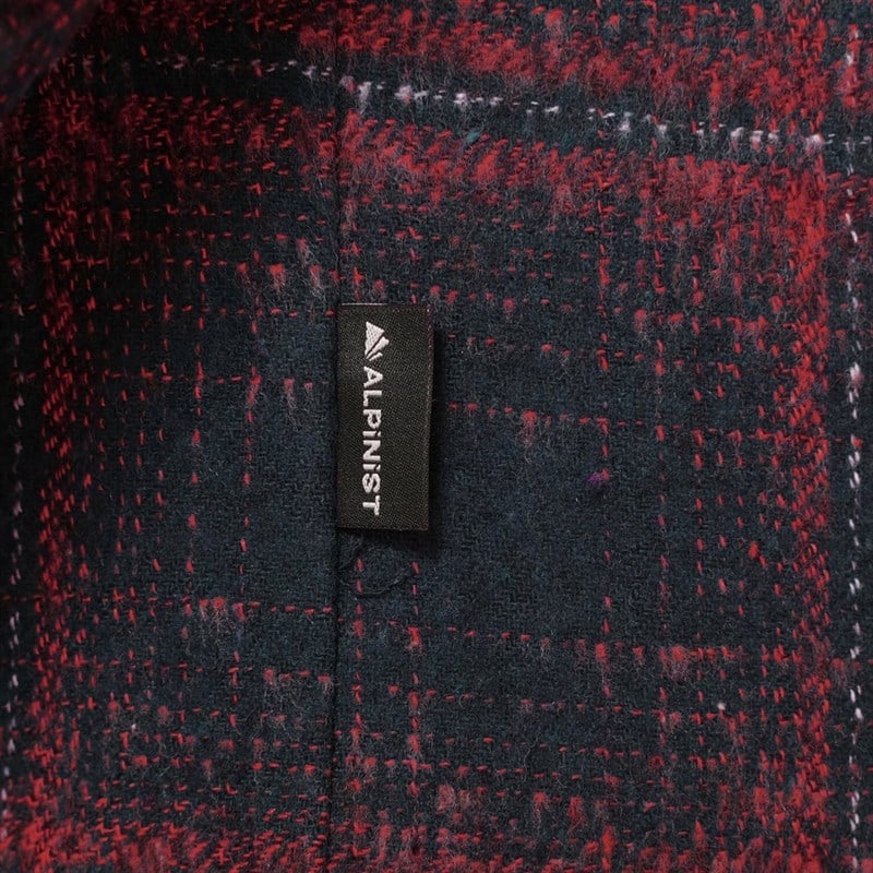 Alpinist Vejan Erkek Ekose Outdoor Gömlek Lacivert-Kırmızı