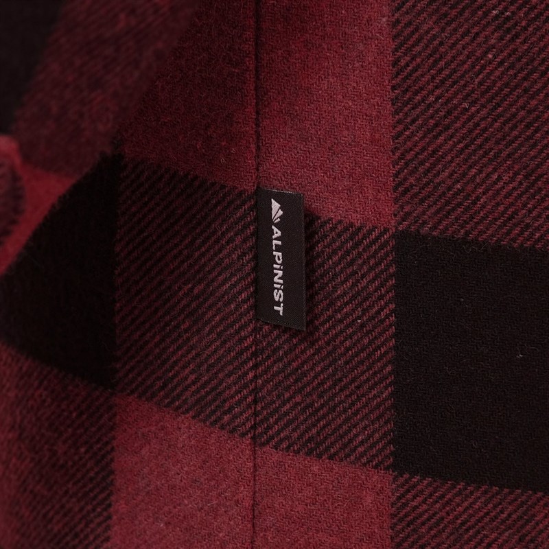 Alpinist Vejan Erkek Ekose Outdoor Gömlek VİŞNE