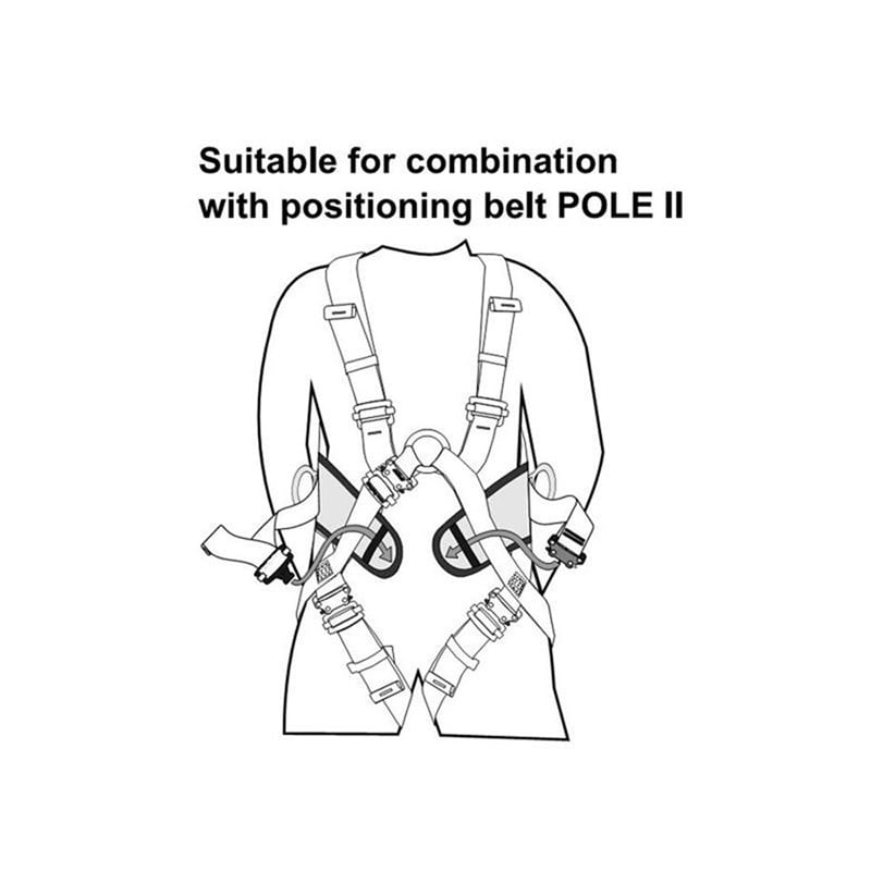 Body II Speed Full Body Harness Endüstriyel Yellow-Grey Blk