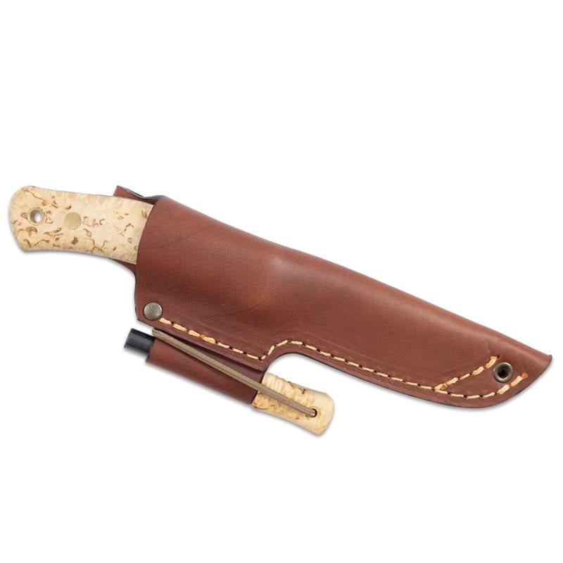 Casström No.10 SFK Curly birch/Scandi/Combo sheath/Fire Striker