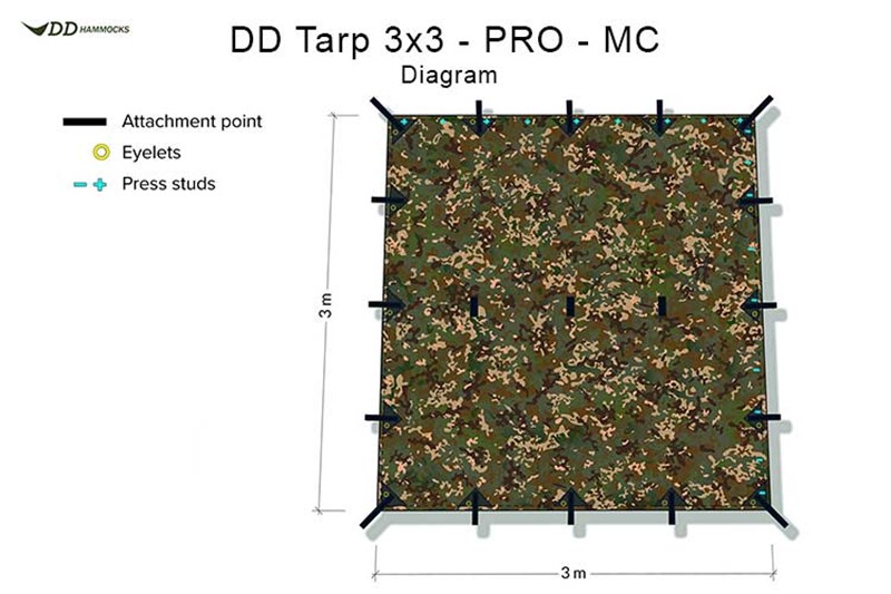 DD Tarp 3x3 - PRO - MC