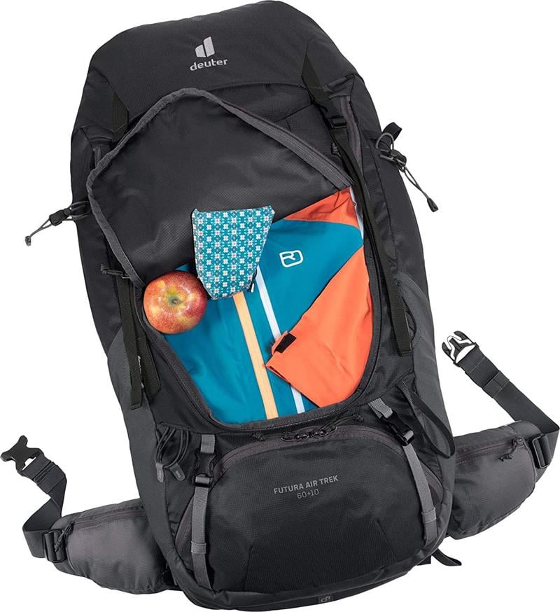 Deuter Futura Air Trek 60+10 Litre Sırt Çantası black-graphite