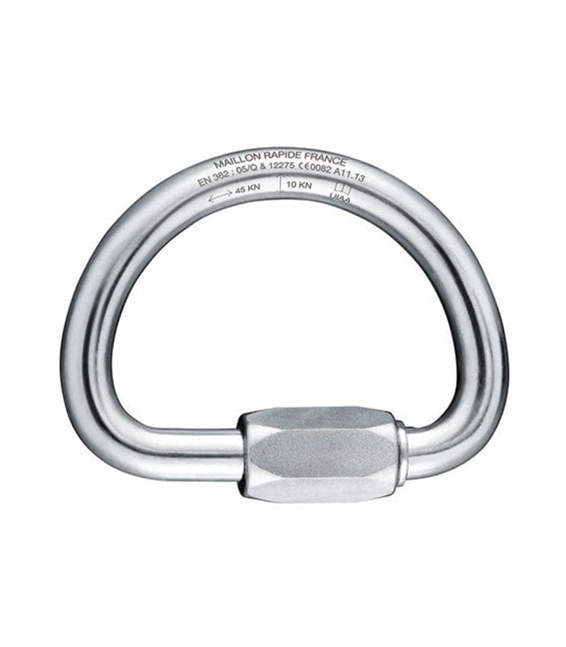 Fixe SEMI CIRCULAR Maillons Mağracı Karabina 10 mm. Silver