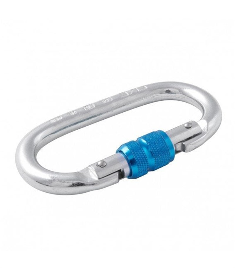 Fixe SYMMETRIC ST Screw Gate Kilitli Karabina Silver-Blue