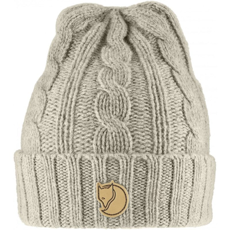 Fjallraven Braided Knit Hat Chalk White