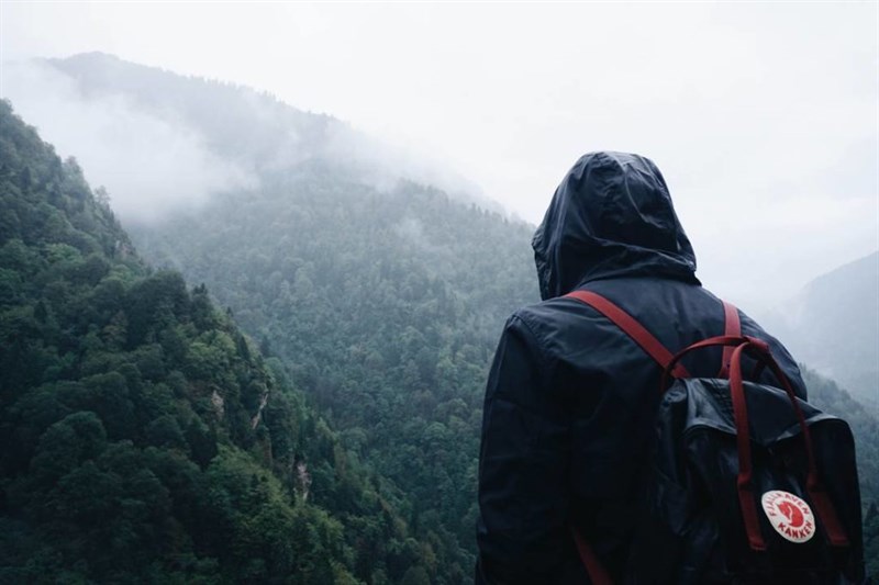 Fjallraven Kanken Classic Black-Ox Red