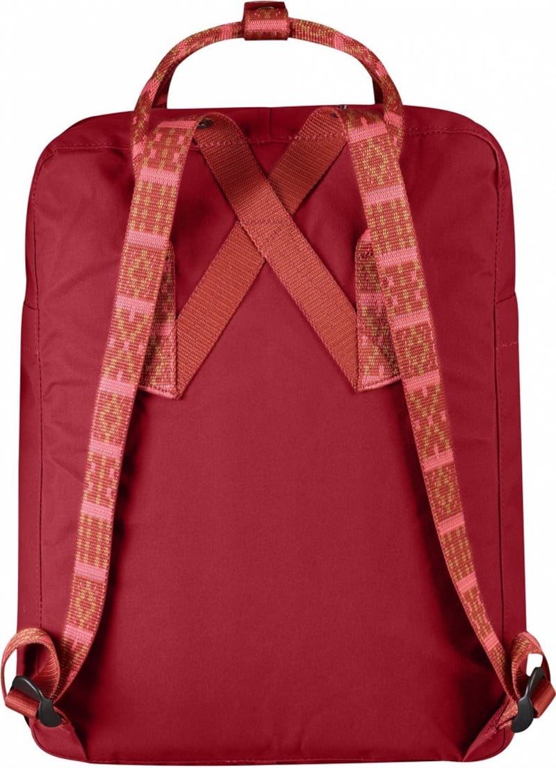 Fjallraven Kanken Classic Deep Red-Folk Pattern