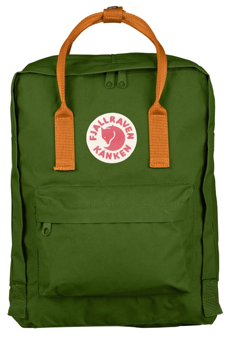 Fjallraven Kanken Classic Leaf Green-Burnt Orange