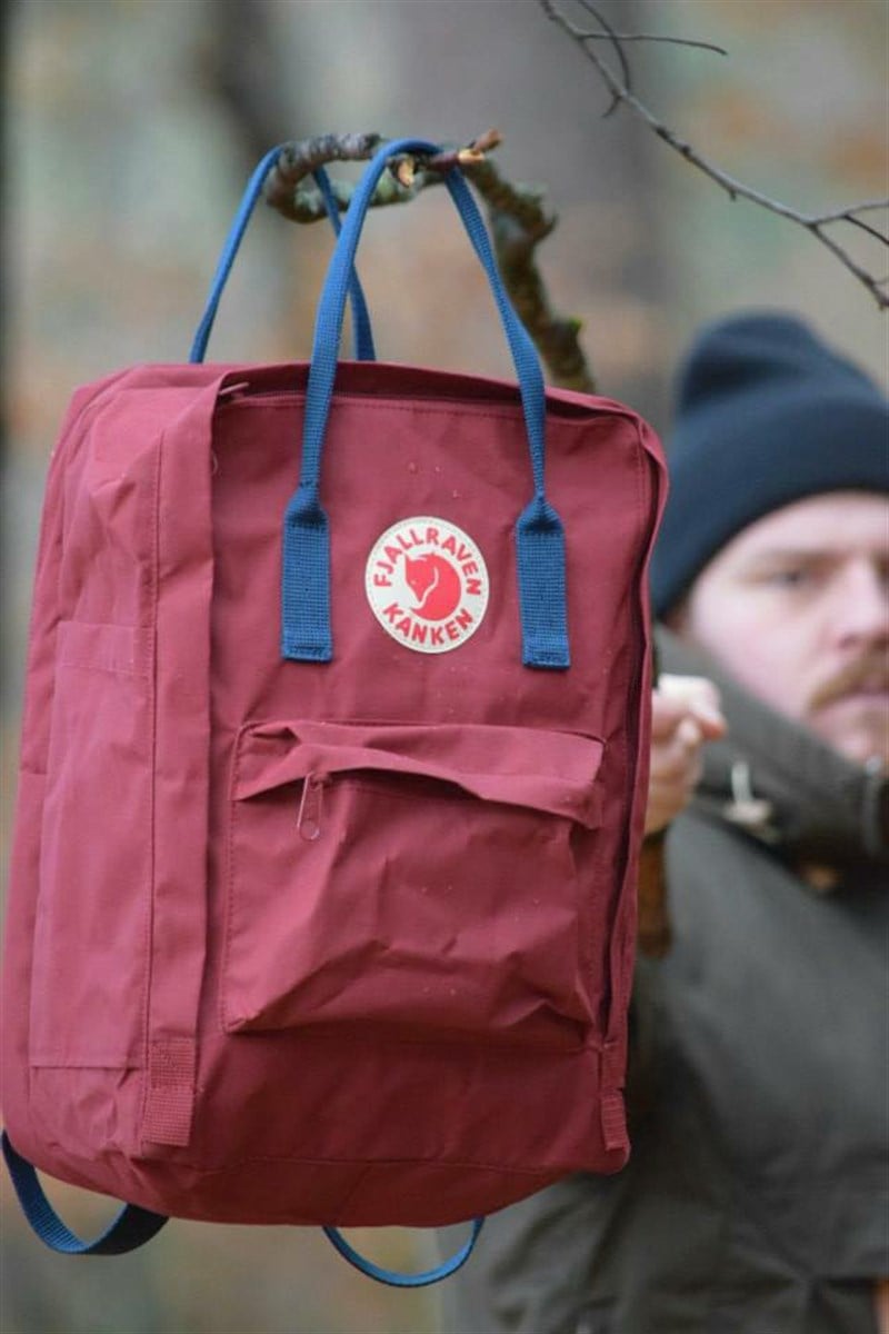 Fjallraven Kanken Classic Ox Red-Royal Blue
