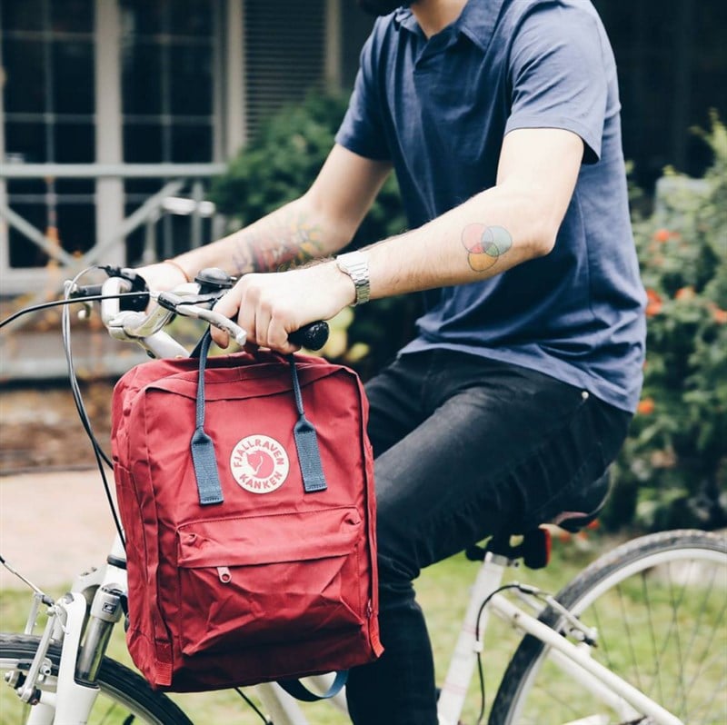Fjallraven Kanken Classic Ox Red-Royal Blue