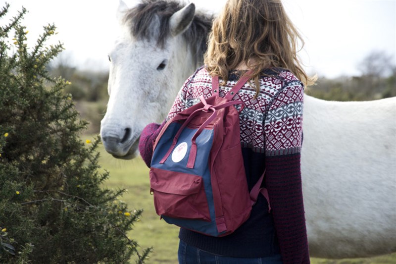 Fjallraven Kanken Classic Royal Blue-Ox Red
