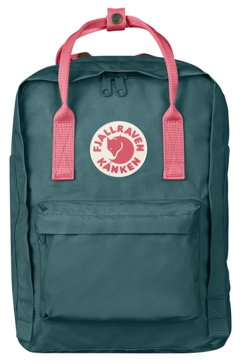 Fjallraven Kanken Laptop13″ Frost Green-Peach Pink 