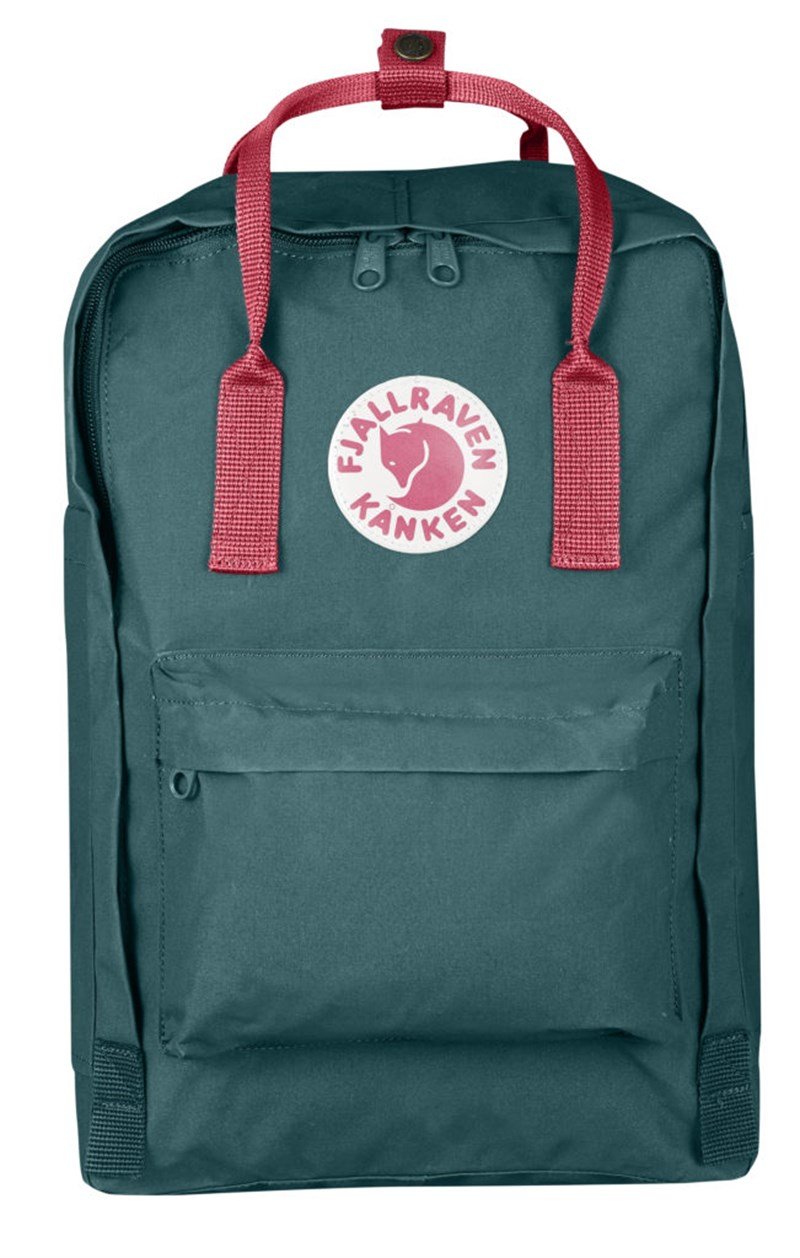 Fjallraven Kanken Laptop15″ Frost Green-Peach Pink