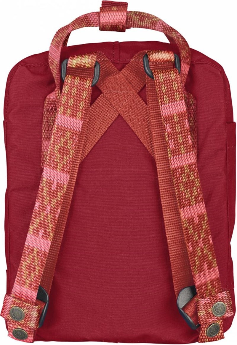 Fjallraven Kanken Mini Deep Red-Folk Pattern