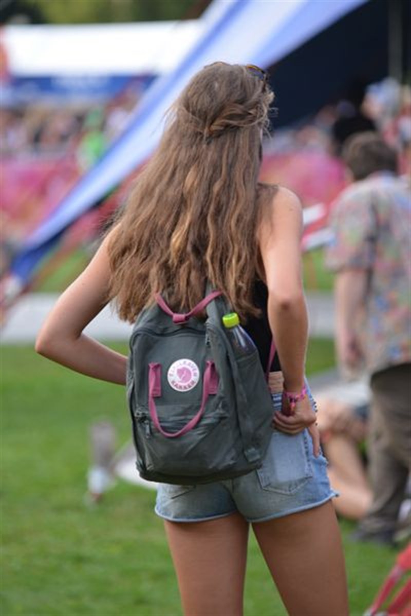 Fjallraven Kanken Mini Forest Green-Ox Red