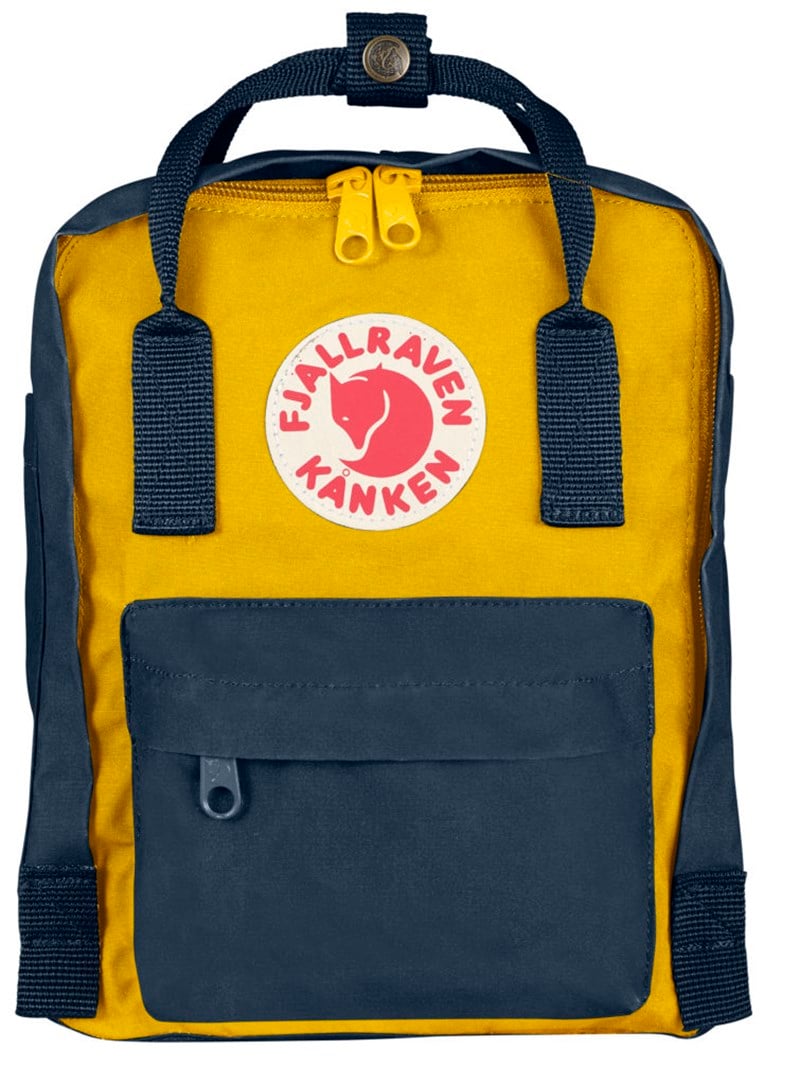 Fjallraven Kanken Mini Navy-Warm Yellow