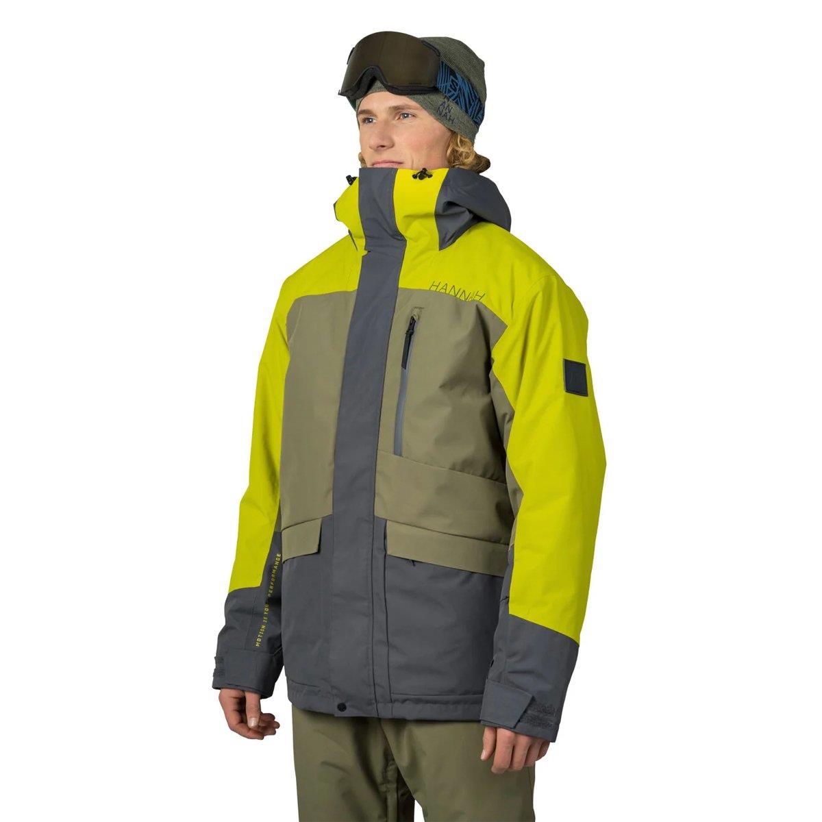 Hannah Garow FD Erkek Outdoor Mont burntolive/citronelle