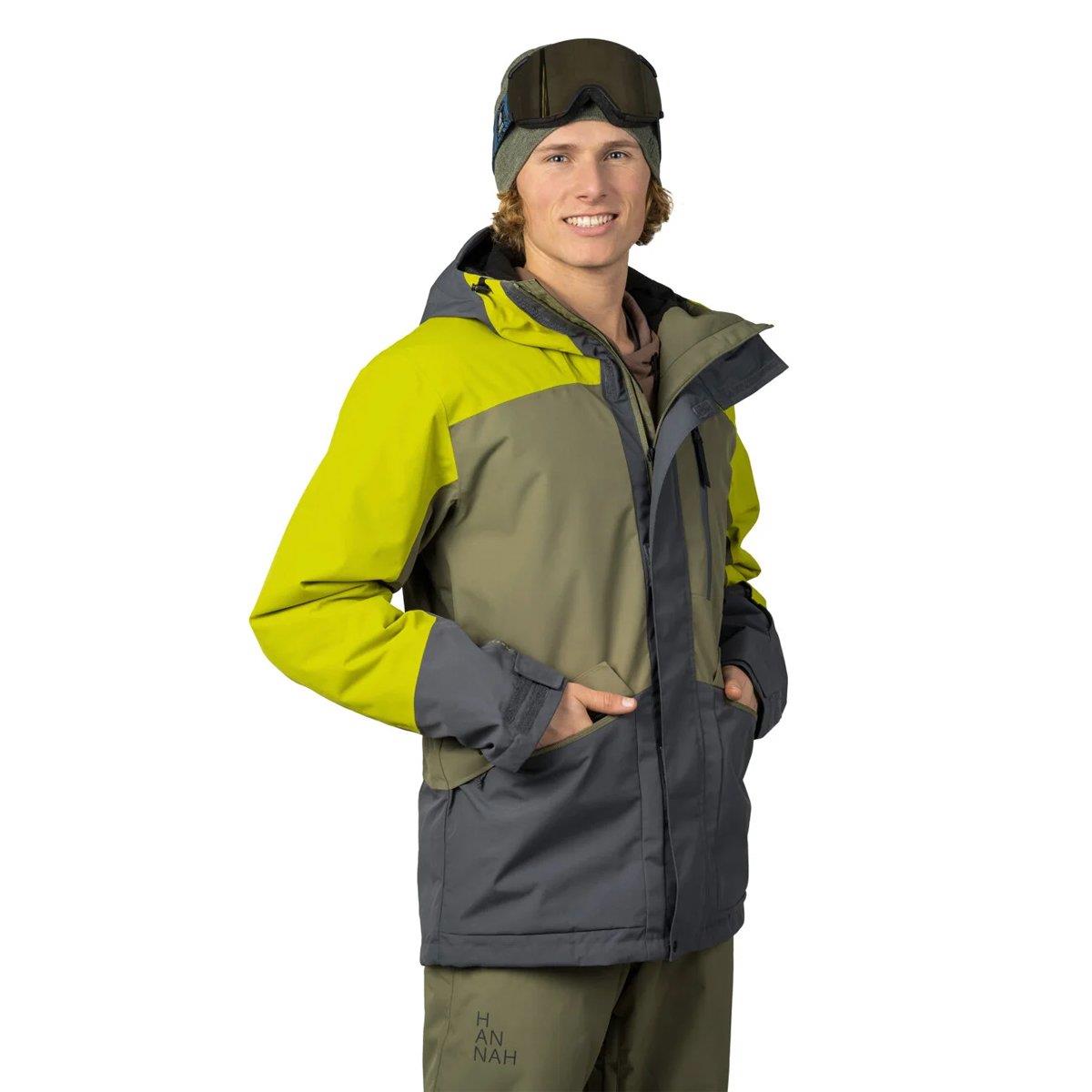 Hannah Garow FD Erkek Outdoor Mont burntolive/citronelle