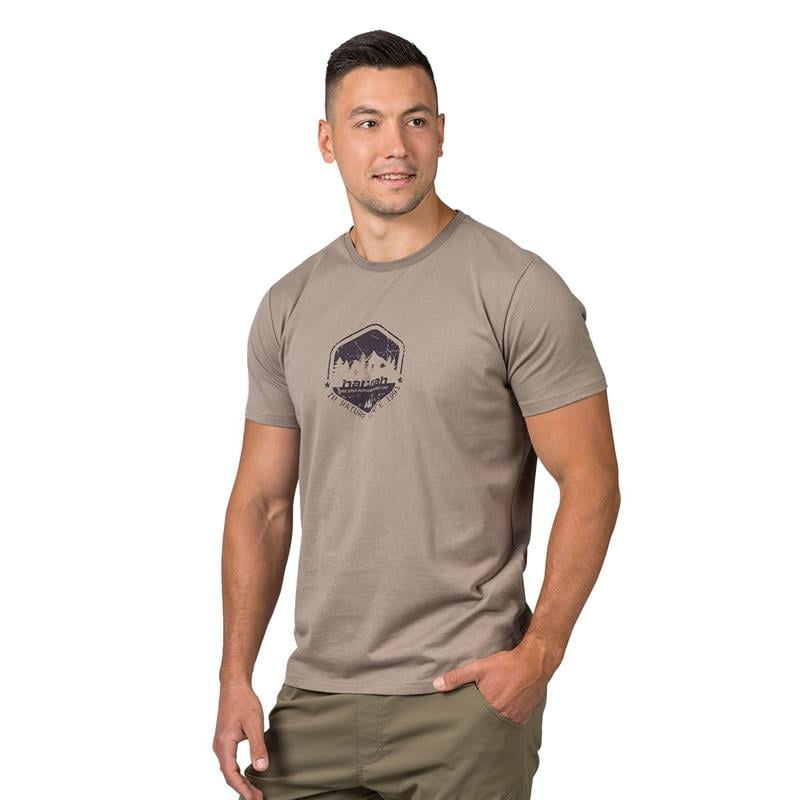 Hannah Ramone Erkek Baskılı T-Shirt Timber Wolf