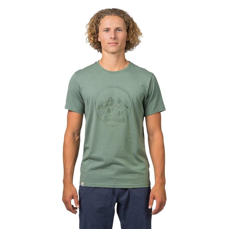 Hannah Ravi Erkek Baskılı T-Shirt Oil Green