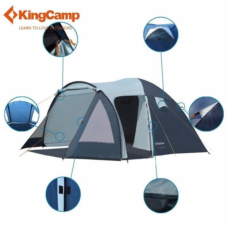 KINGCAMP BLUE/GREY WEEKEND 5 KISILIK CADIR