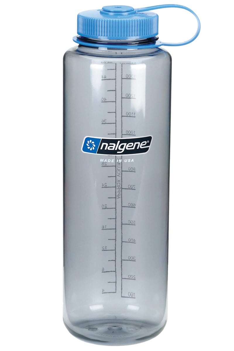 Nalgene 48oz WM Gray / Blue Cap Tritan Suluk