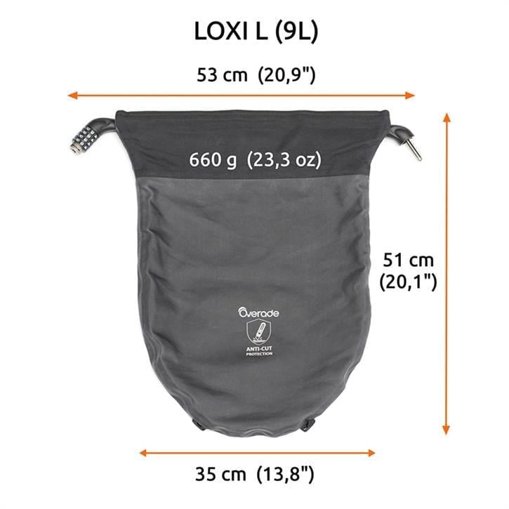 OVERADE Loxi Kilitli Bisiklet Çantası (9 L)