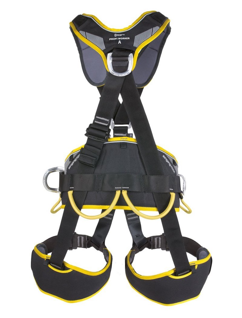 Profı Worker 3D Speed Full Body Harness Endüstriyel Black-Yellow