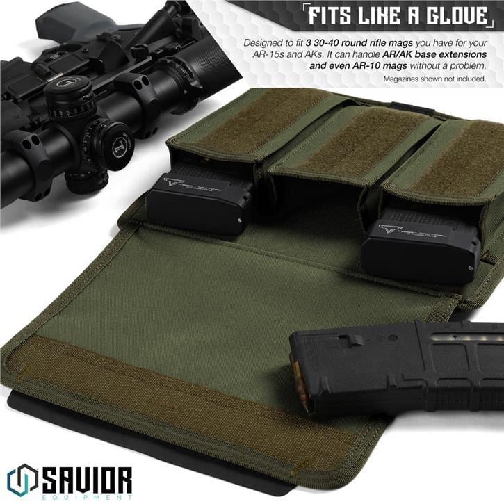 SAVIOR AR15 / AR10 Şarjör Kılıfı (K. Yeşil)