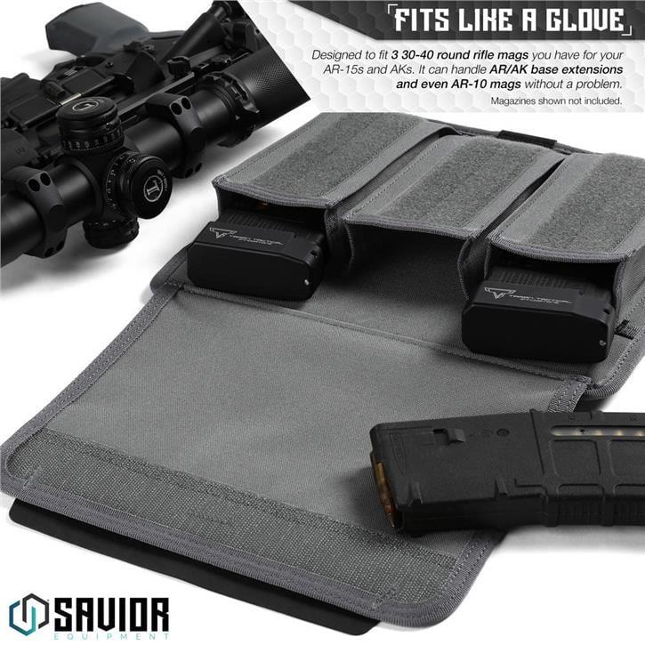 SAVIOR AR15 / AR10 Şarjör Kılıfı (Mat Gri)