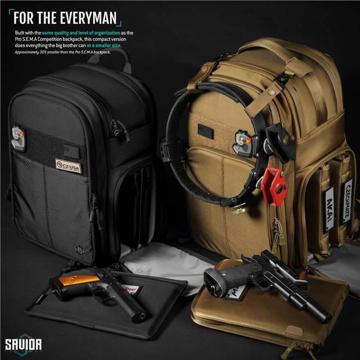 SAVIOR COMPACT S.E.M.A. Tabanca Sırt Çantası (Mat Siyah)