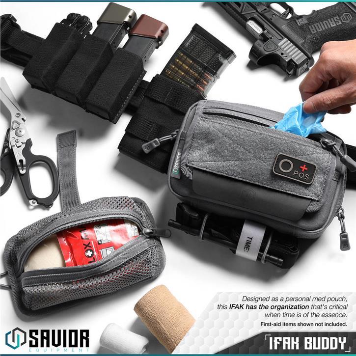 SAVIOR IFAK BUDDY İlk Yardım Çantası (Mat Gri)